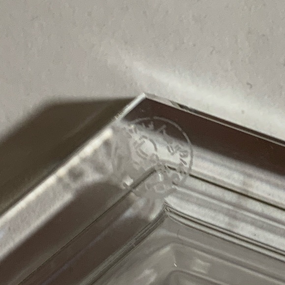 BACCARAT lead crystal 6 point WINE BOTTLE COASTER - Picture 5 of 12